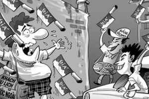 2 người chạy xích lô chặt chém khách nước ngoài ở quận 3