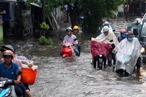 Bắt đầu thi công sửa chữa ‘rốn ngập’ đường Nguyễn Hữu Cảnh