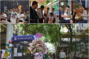 Có một con đường rợp lá me bay quyện mùi thơm của sách...