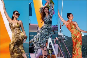 Dàn người mẫu đình đám đọ dáng bốc lửa trên du thuyền