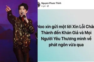 Noo Phước Thịnh chính thức xin lỗi vì phát ngôn phản cảm