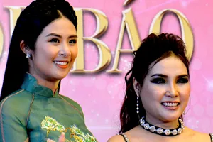 Hoa hậu Ngọc Hân nền nã áo dài làm giám khảo Hoa hậu doanh nhân