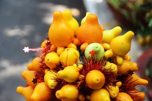 Kiểng nông sản đắt khách ở chợ hoa Tết Sài Gòn