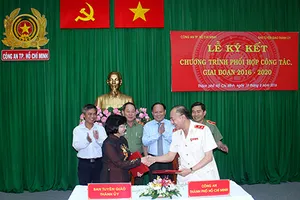  Ký kết chương trình phối hợp công tác giữa Ban tuyên giáo Thành ủy và Công an TP.HCM