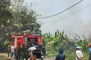 Cư dân hốt hoảng vì bãi cỏ cháy bất ngờ bùng phát mạnh