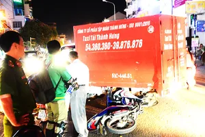 Va chạm liên hoàn ở Gò Vấp, giao thông ùn tắc