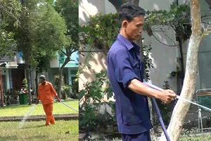 Tá hỏa vì dùng nước cống tưới công viên