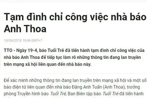 Công an vào cuộc vụ nữ CTV báo Tuổi Trẻ tố bị xâm hại