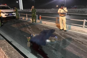 Nam sinh viên chạy xe máy té tử vong trên cầu Bình Lợi