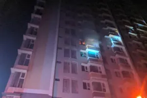 Cháy chung cư Flora Anh Đào ở quận 9, dân chạy trong đêm