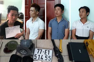 Băng trộm 1 lần lấy cắp 9 xe máy ở nhà trọ tại Gò Vấp