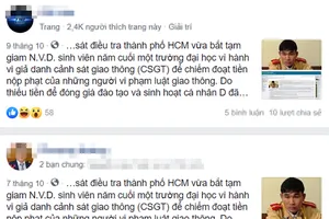 Công an truy tìm người tung tin giả về CSGT trên Facebook