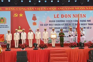 Tiểu đoàn CSĐN số 2 nhận huân chương Chiến công hạng Nhì