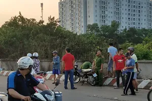 Dập đám cháy cỏ ở Bình Tân, phát hiện thi thể cháy đen