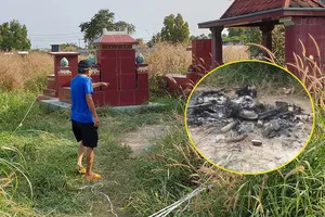Thông tin mới nhất vụ bộ xương người bị đốt ở nghĩa địa