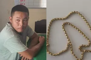 Hình sự bắt trọn nhóm cướp giật dây chuyền vàng 14 triệu 