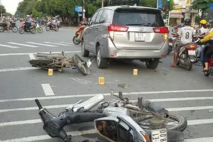 Tin mới về vụ tai nạn liên hoàn nghi cướp giật ở Bình Tân
