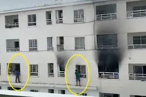 Giải cứu 6 người trong vụ cháy chung cư Tecco Green Nest