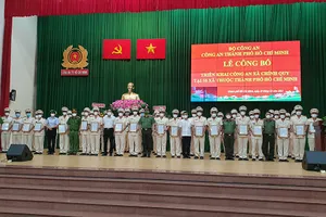 TP.HCM đưa 58 công an chính quy về giữ chức Trưởng Công an cấp xã