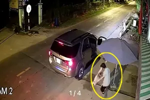 Camera ghi cảnh nhóm đi ô tô trộm chó ở Củ Chi