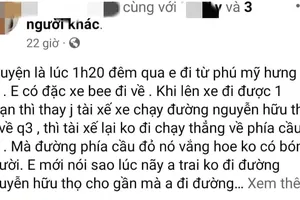 Nữ hành khách tố bị tài xế xe công nghệ hành hung trong đêm