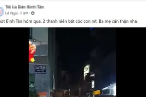 Sự thật clip ‘hai thanh niên bắt cóc trẻ em’ ở Bình Tân