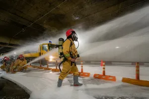 1.300 người tham gia diễn tập cháy đường hầm sông Sài Gòn