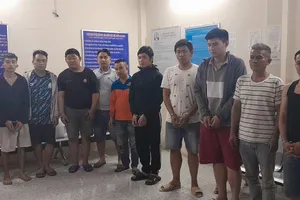 11 người lập sới đá gà trong hẻm đường Hòa Bình, quận 11