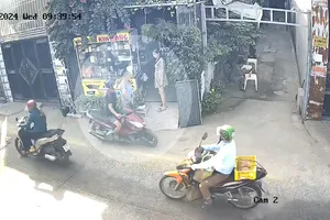 Thanh niên cướp giật dây chuyền bạch kim của người phụ nữ ở Bình Chánh