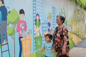 Không gian xanh ở hẻm 42 Trần Đình Xu, trụ sở của cảnh sát đặc nhiệm