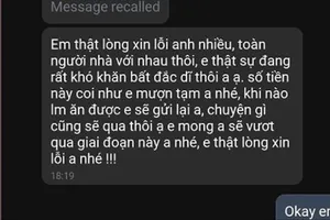 Lừa hơn 100 triệu rồi nhắn tin xin lỗi nạn nhân rằng do ‘bất đắc dĩ’