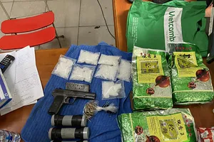 TP.HCM: Phá đường dây ma tuý xuyên biên giới có súng