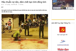 Trang ‘Sài Gòn 24G’ lấy tin trái phép của Pháp Luật TP.HCM