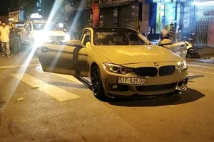 Bị đuổi chém ở Bình Thạnh vì tiếng pô xe BMW quá lớn