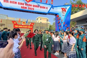 TP.HCM đồng loạt tổ chức lễ giao nhận quân năm 2023 tại các quận, huyện