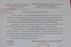 TP.HCM: Công an tìm người liên quan 3 vụ xâm phạm chỗ ở của người khác