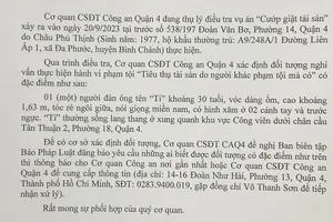 Truy tìm người tên Ti liên quan vụ cướp giật ở quận 4