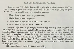 Công an Phú Nhuận tìm chủ sở hữu 81 cây thuốc lá 