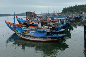 Quảng Ngãi yêu cầu tàu thuyền vào nơi tránh trú bão Trà Mi