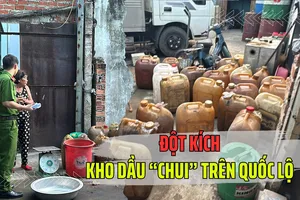 Clip: Hàng ngàn lit dầu trong kho 'chui' thu mua từ các tài xế trên Quốc lộ 1