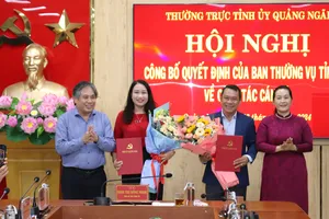 Quảng Ngãi công bố nhiều quyết định công tác cán bộ 