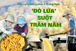 Làng nghề đường phèn đỏ lửa suốt trăm năm ở Quảng Ngãi