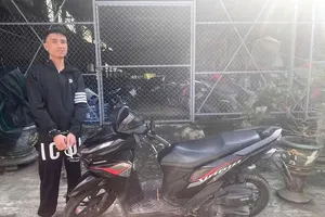 Quảng Ngãi: Công an tóm kẻ trộm xe máy sau ít giờ tiếp nhận thông tin