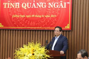 Thủ tướng đề nghị Quảng Ngãi hoàn thành sắp xếp bộ máy trong tháng 2-2025