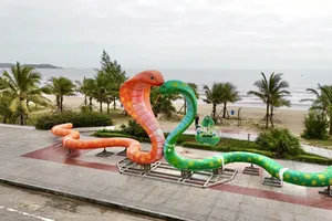 Quảng Ngãi đưa cặp linh vật rắn về biển Mỹ Khê phục vụ du khách