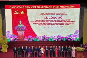 Bộ máy lãnh đạo tỉnh Quảng Ngãi sau sắp xếp đơn vị hành chính