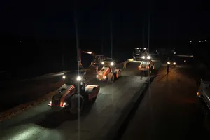 Xuyên đêm trên công trường cao tốc Bắc Nam đoạn qua Quảng Ngãi