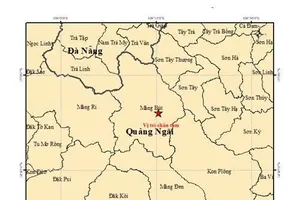 2 trận động đất liên tiếp xảy ra ở Quảng Ngãi