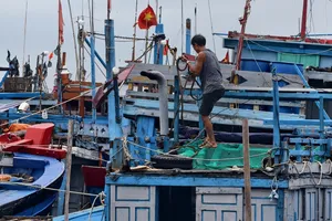 Quảng Ngãi: Chạy đua chằng chống nhà cửa, neo tàu trước giờ bão số 13 áp sát đất liền