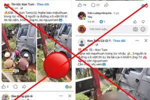 Công an Quảng Ngãi đề nghị người dân cẩn trọng thông tin vụ TNGT làm 2 người chết
